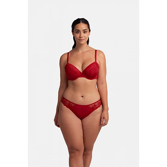 Σουτιέν Ενίσχυση Μπανέλα 2 PACK FLORIE-2PP LIGHT PADDED DEMI 3/4 CUP D Dorina FXTT0041LA088-2X0404 ΚΟΚΚΙΝΟ-ΜΠΕΖ