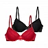 Σουτιέν Ενίσχυση Μπανέλα 2 PACK MACIE LIGHT PADDED DEMI 3/4 CUP B-C-D-E Dorina FXTT0059LA159-2X0399 Κόκκινο-Μαύρο