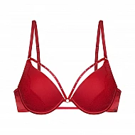 Σουτιέν Ενίσχυση Μπανέλα Βαθύ Ντεκολτέ 3/4 ADELINA PUSH UP PLUNGE CUP B Dorina FXPG0023LA165-RD0035 ΚΟΚΚΙΝΟ