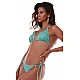 Γυναικείο Μαγιό Τρίγωνο Strass Bikini Top CANDY GLAM BLUEPOINT 25066005-09 ΠΕΤΡΟΛ