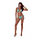 Γυναικείο Μαγιό Τρίγωνο Strass Bikini Top CANDY GLAM BLUEPOINT 25066005-09 ΠΕΤΡΟΛ