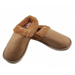 Γυναικεία Παντόφλα Χειμερινή Ραμμένη ADAM'S 903-25503 ΚΑΜΕΛ