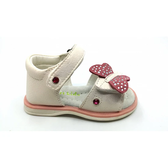 Κοριτσίστικο Πέδιλο bebe με αυτοκόλλητο velcro SMART KIDS 22-052