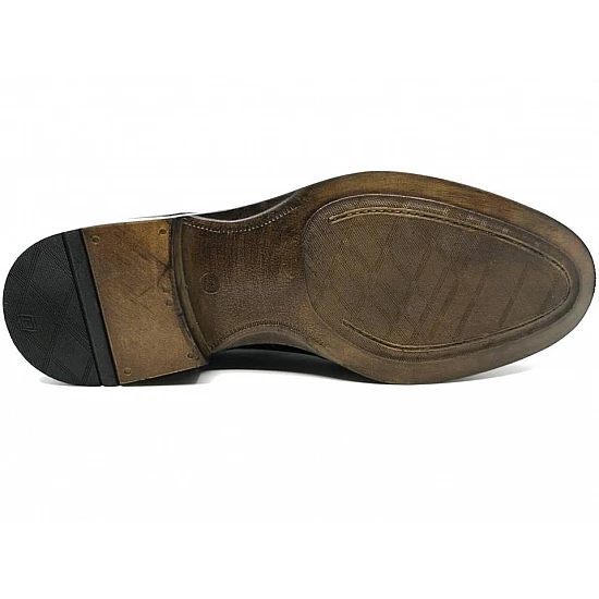Ανδρικό Παπούτσι Δερμάτινο Κουστουμιού DERMA SHOES 39-1 ΜΑΥΡΟ