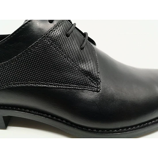 Ανδρικό Παπούτσι Δερμάτινο Κουστουμιού DERMA SHOES 39-1 ΜΑΥΡΟ