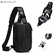 Τσαντάκι Ώμου Χιαστί Αδιάβροχο Crossbody Bange 7210 μαύρο