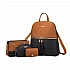 Γυναικείο σετ Σακίδιο πλάτης/τσάντα χιαστί/νεσεσέρ/πορτοφόλι Cardinal 316 coffee