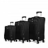 SUPER ΠΡΟΣΦΟΡΑ Βαλίτσες trolley 3300 (σετ 3 τεμαχίων) Cardinal 55x23x37 cm + 66x25x40 cm + 75x30x46 cm μαύρη