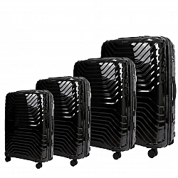 Σετ Βαλίτσες Τετράδα 7000 Cardinal 56,5x24,5x37 cm + 66,5x27,5x51 cm + 76X32,5X51 cm + 86x36x56 cm μαύρο