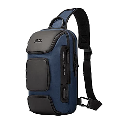 Τσαντάκι ώμου χιαστί crossbody Bange 7086 μπλέ