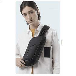 Τσαντάκι ώμου χιαστί crossbody Bange 7312 μαύρο