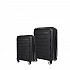 Βαλίτσες σετ Newcom N1312 μικρή μεσαία 50x22x36 cm + 61x25x43 cm μαύρο