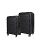 Βαλίτσες σετ Newcom N1312 μεσαία μεγάλη 61x25x43 cm + 71x29x50 cm μαύρο