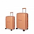 Βαλίτσα σκληρή Newcom N1595 (PP) μικρή μεσαία 55,5x23x34,5 cm + 66x25,5x43x5 cm Σομόν