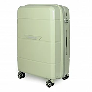 Βαλίτσα σκληρή Newcom N1595 (PP) μεγάλη 75,5x29,5x45,5 cm Πράσινο