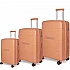 Βαλίτσα σκληρή Newcom N1595 (PP) (σετ 3 τεμαχίων) 55,5x23x34,5 cm + 66x25,5x43x5 cm + 75,5x29,5x45,5 cm Πράσινο