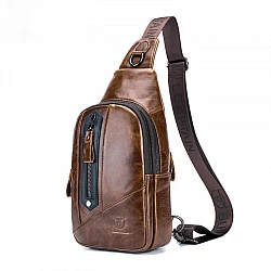 Δερμάτινο τσαντάκι body Bull Captain XB 126 καφέ