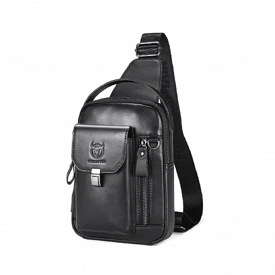 Δερμάτινο τσαντάκι body Bull Captain XB555 μαύρο