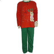 Παιδική κοριτσίστικη πυτζάμα Lydia Creations 8201 Πορτοκαλί-πράσινο