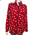 Γυναικεία ρόμπα fleece φερμουάρ Nadia Lingerie N-235Κ Κόκκινο 