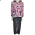 Παιδική πυτζάμα fleece Lydia Creations 17595 Ροζ-Γκρι