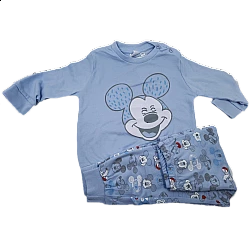 Παιδική αγορίστικη πιτζάμα βαμβάκι Mickey Disney WD900032 6-24 Μηνών Γαλάζιο