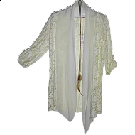 Γυναικείο Κιμονό θαλάσσης Beachwear διάφανο Ιταλίας YF 90407 Μπέζ