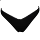 Γυναικείο μαγιό Bikini Bottom SOLIDS BRAZILIAN Με Κόψιμο V Bluepoint 22065084-02 Μαύρο