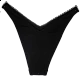 Γυναικείο μαγιό Bikini Bottom SOLIDS BRAZILIAN Με Κόψιμο V Bluepoint 22065084-02 Μαύρο