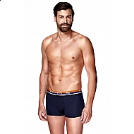 Ανδρικό Εσώρουχό Boxer Βαμβακερό Εξωτερικό Λάστιχο APPLE 0110951 NAVY-AUTUMN