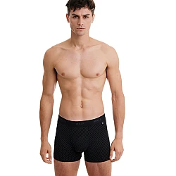 Ανδρικό εσώρουχο Bamboo Boxer Walk W1770-36 Μαύρο/ρόμβοι