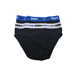 Ανδρικό εσώρουχο σλιπ 2Pack Dim 6493-156 Μαύρο/Μπλε