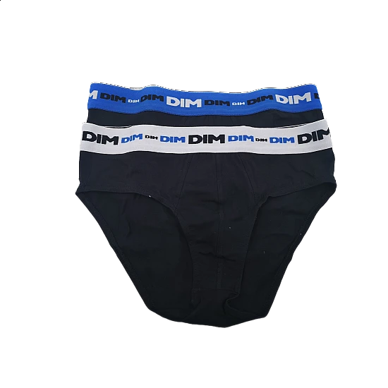 Ανδρικό εσώρουχο σλιπ 2Pack Dim 6493-156 Μαύρο/Μπλε