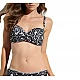 Γυναικείο μαγιό Bikini Top Strapless Blu4u 2136602D-02 Άσπρο-μαύρο