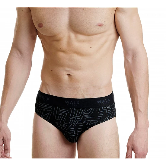 Ανδρικό εσώρουχο Bamboo Slip Walk W1775-6 Μαύρο