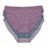 Γυναικείο Σλιπ bikini 3Pack IDER 3072-1-3P Μπεζ-Σομόν-Βεραμάν