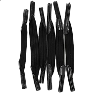 Ελαστικά κορδόνια χωρίς δέσιμο Fun Elastic Laces R 1841 Μαύρο 