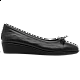 Γυναικεία γόβα δερμάτινη Αναπαυτική comfort soft Αερόσολα AEROBICS 6652-015 Μαύρο Μεταλλικό