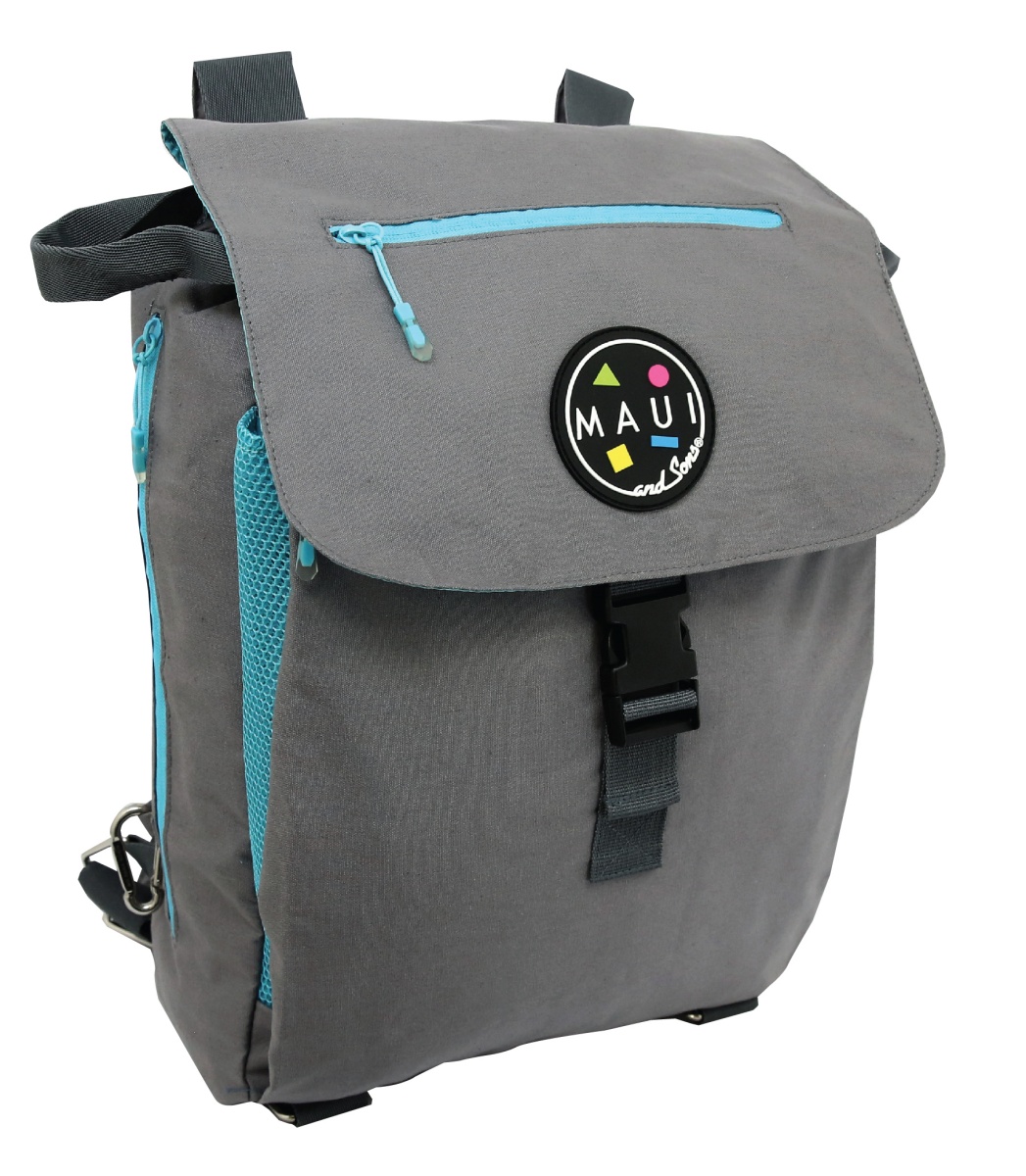 Tσάντα Back Pack Αδιάβροχη Laptop θαλάσσης  25L 33,5X45,5X16,35cm ΜΑUI & SONS 2701 Γκρι