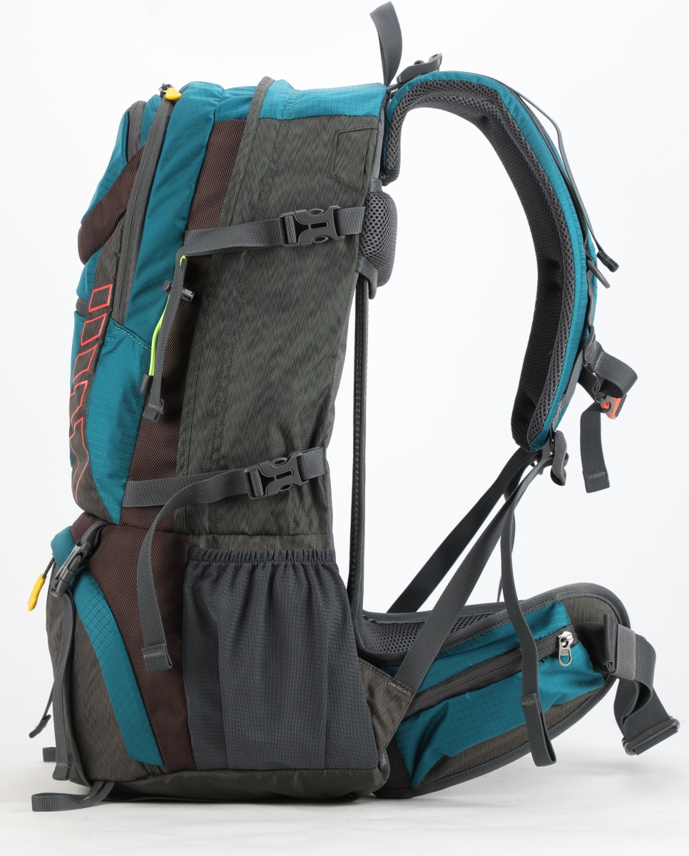 Σακίδιο πλάτης TREKING Ορειβατικό 50L αδιάβροχο ΜΑUI & SONS 2712 Μπλε-Γκρι