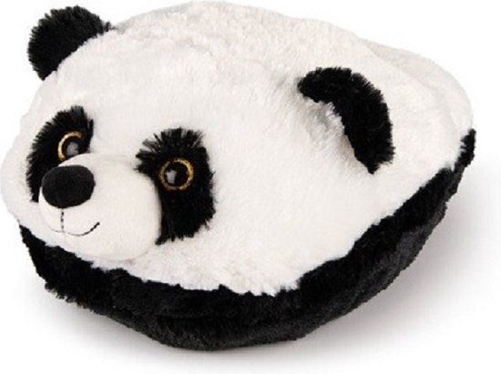 Παιδική Παντόφλα Λούτρινη ONE SIZE Cuddle Pillow Αγκαλιάς για ζεστά Πόδια Foot warmer Noxxiez Panda CS923 ΛΕΥΚΟ ΜΑΥΡΟ