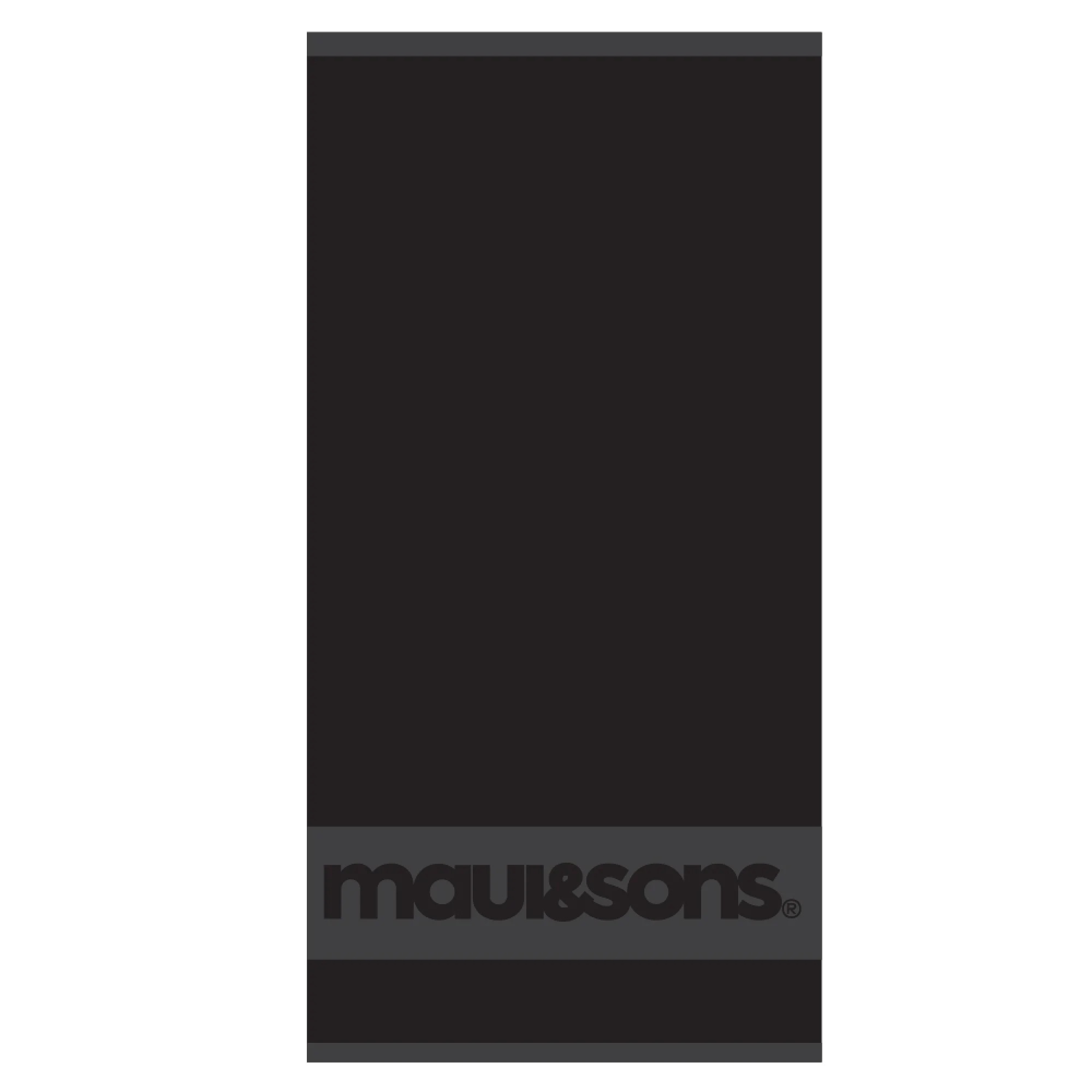 ΠΕΤΣΕΤΑ ΘΑΛΑΣΣΗΣ MICROFIBER 80x170cm Maui & Sons 4957 ΜΑΥΡΟ