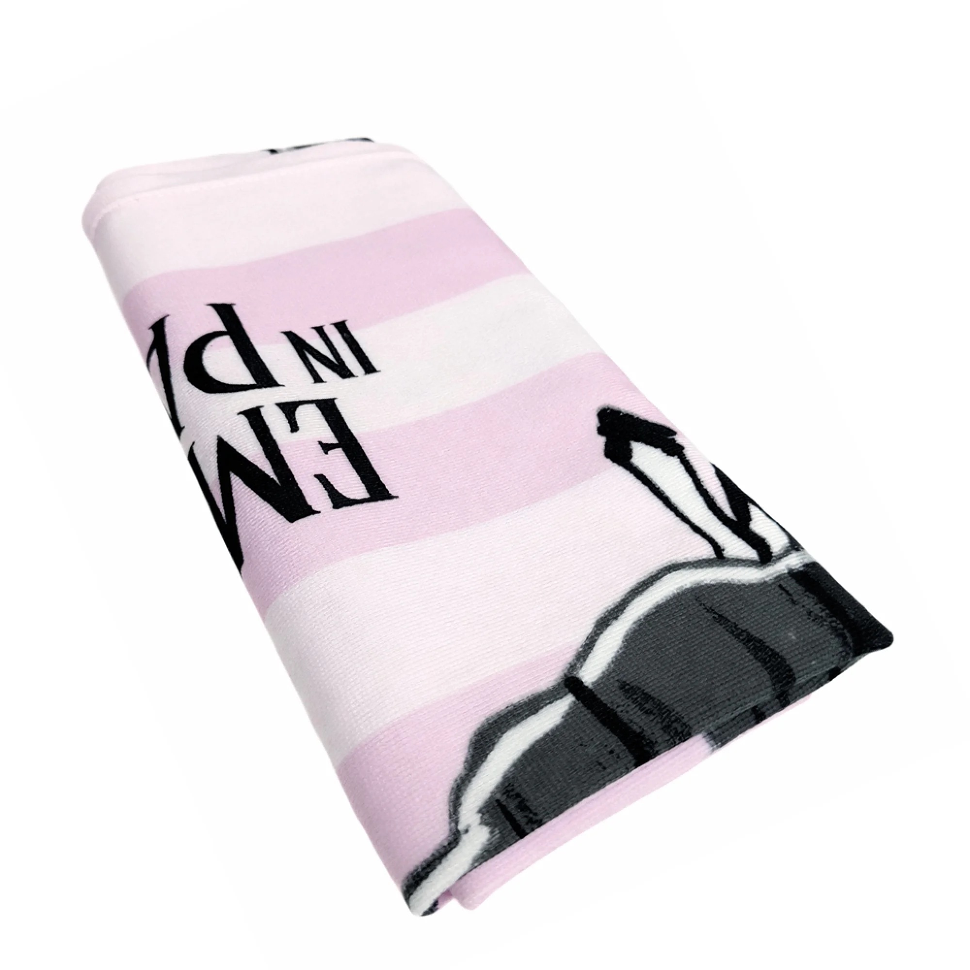 ΠΕΤΣΕΤΑ ΘΑΛΑΣΣΗΣ MICROFIBER 70x150cm με Αδιάβροχη θήκη Νεσεσέρ ροζ EMILY IN PARIS 4969 ΡΟΖ