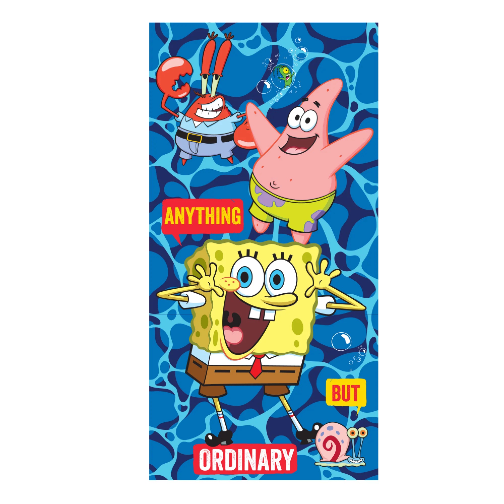 ΠΕΤΣΕΤΑ ΘΑΛΑΣΣΗΣ MICROFIBER 70x140cm SPONGE BOB 4916 ΜΠΛΕ