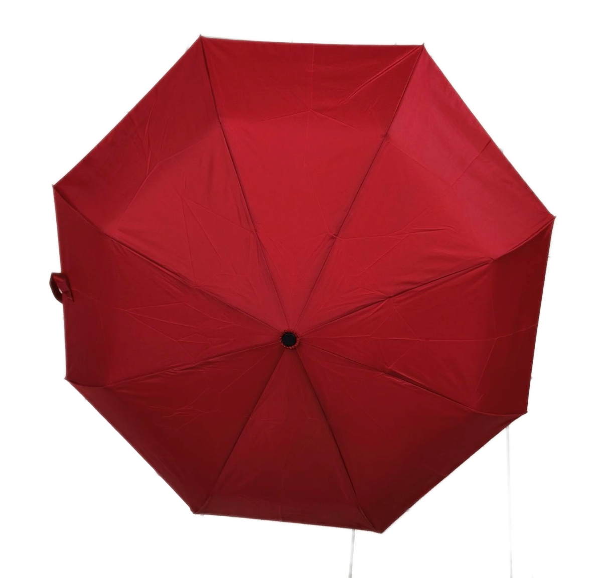 Ομπρέλα Βροχής 3Σπαστη Αυτόματο Άνοιγμα Κλείσιμο Αντιανεμική Λαβή PU Ακτίνες 8/53 cm CHANOS 1470 Κόκκινο