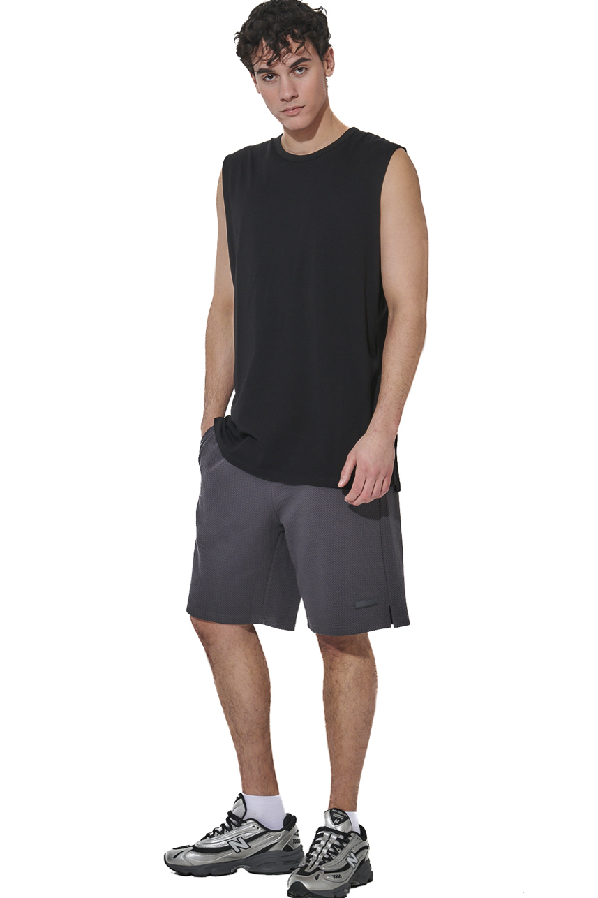 ΑΝΔΡΙΚΗ ΒΕΡΜΟΥΔΑ WAFFLE Body Action 033631-01-ASPHALT GRANITE