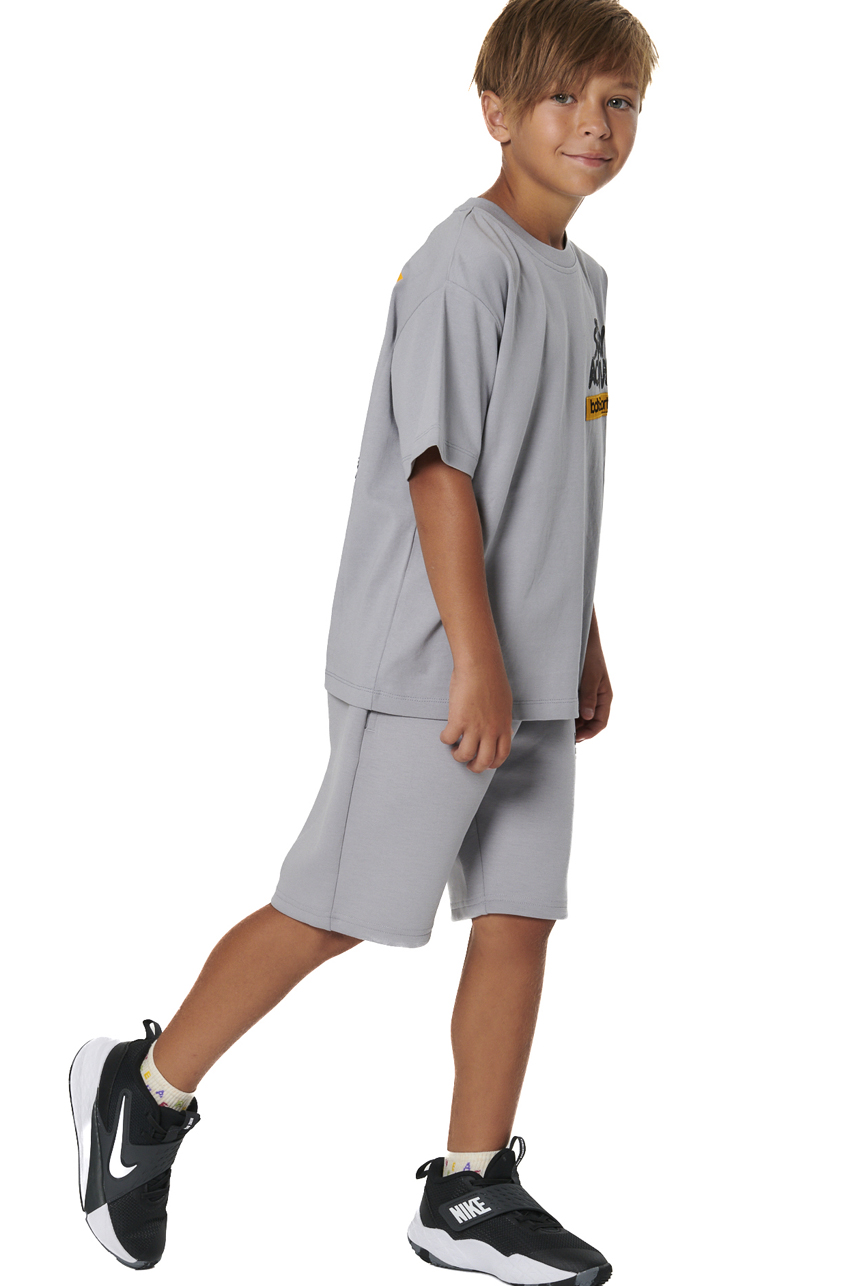 ΠΑΙΔΙΚΗ ΒΕΡΜΟΥΔΑ TECH FLEECE ΓΙΑ ΑΓΟΡΙΑ Body Action 034604-01-ULTIMATE GREY