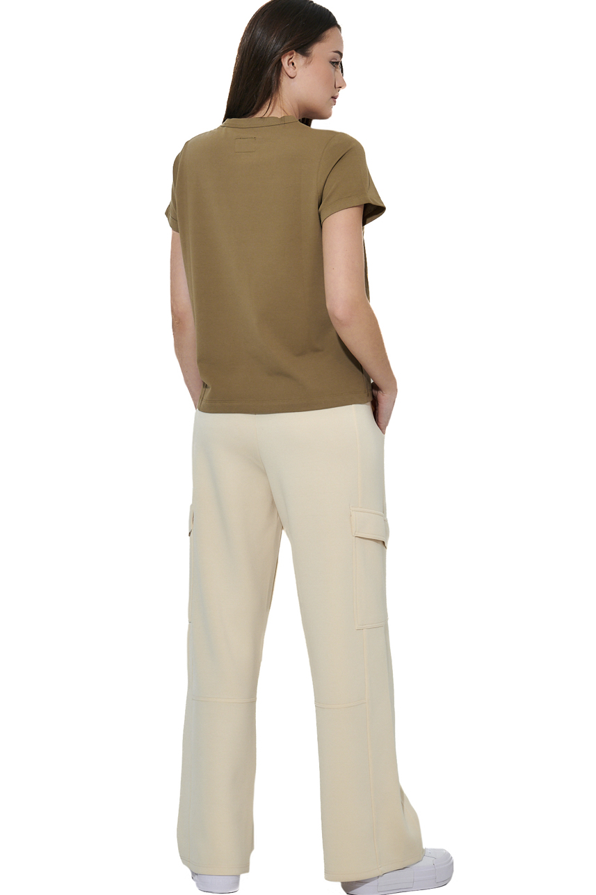 ΓΥΝΑΙΚΕΙΟ PIQUE T-SHIRT Body Action 051623-01-COVERT GREEN