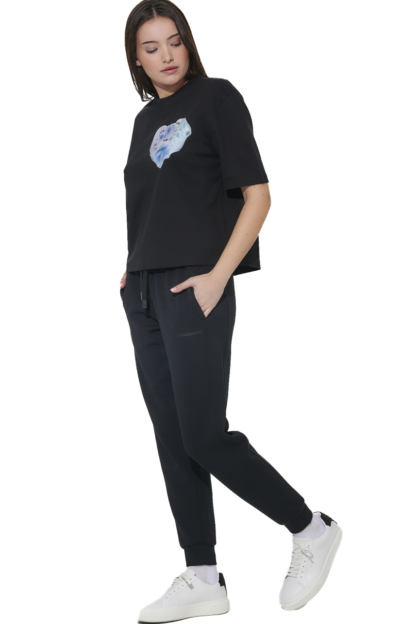 ΓΥΝΑΙΚΕΙΟ ΒΑΜΒΑΚΕΡΟ T-SHIRT Body Action 051624-01-BLACK