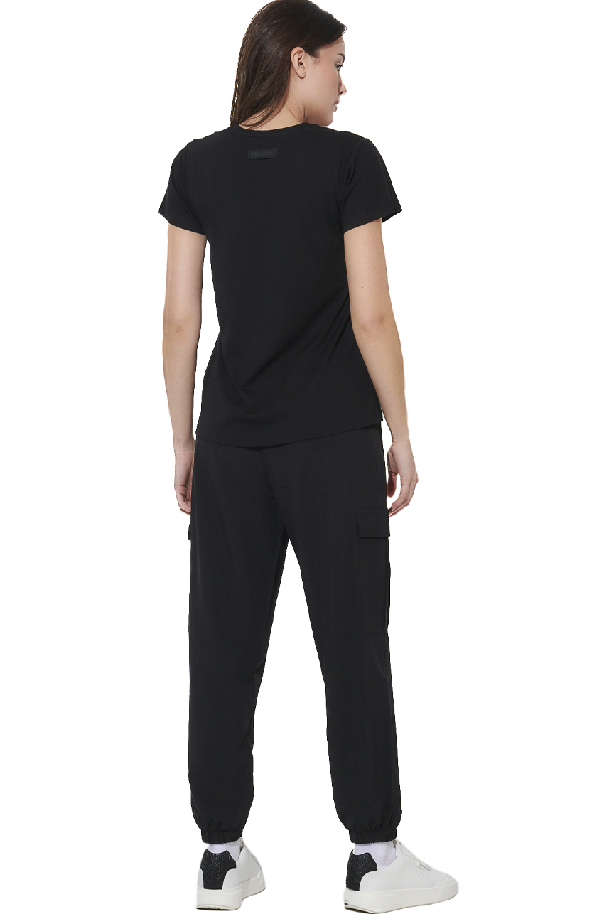 ΓΥΝΑΙΚΕΙΟ V-NECK T-SHIRT Body Action 051627-01-BLACK